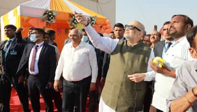 Amit Shah flies kite as Gujarat celebrates Uttarayan festival - See pics