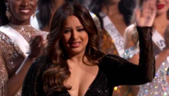 Harnaaz Sandhu holds her tears, trips on stage during her final walk as Miss Universe- Watch 