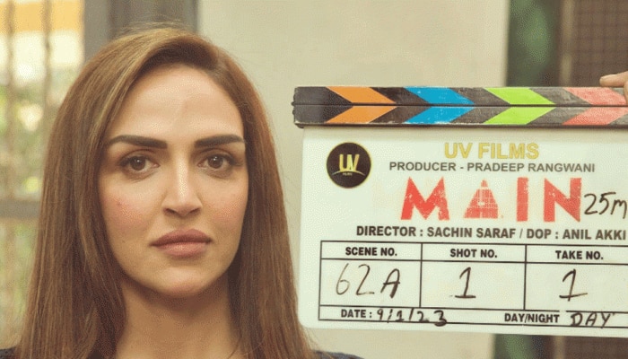 Esha Deol drops pics from &#039;Main&#039; film sets, co-starring Amit Sadh