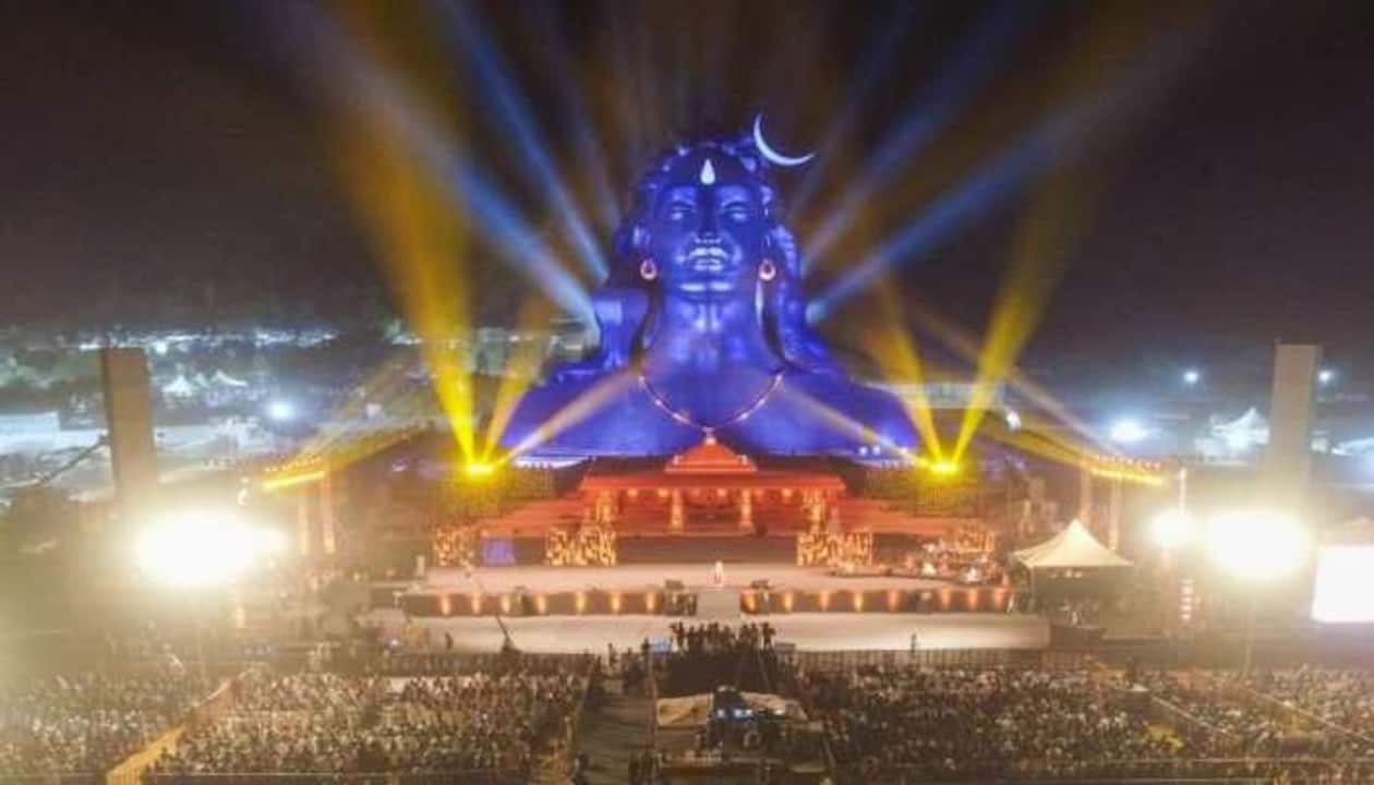 112-ft tall Adiyogi Shiva statue unveiled at Isha Foundation ...