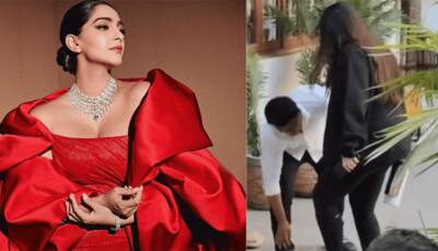 Sonam Kapoor trolled mercilessly after staff helps her wear slippers, netizens call her 'real nepo kid'