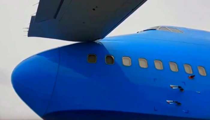 &#039;Expensive mistake&#039;: Plane wing scratches fuselage of Boeing 747 aircraft: Watch Video
