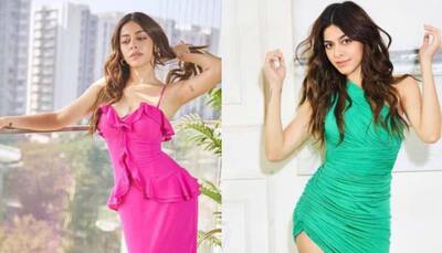 From pink bodycon dress to striped crop top, times Alaya F stunned in western outfits: In Pics 