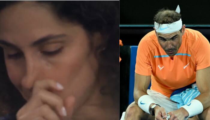 Australian  Open 2023: Rafael Nadal&#039;s wife CRIES in the stands after Spaniard crashed out of tournament, WATCH