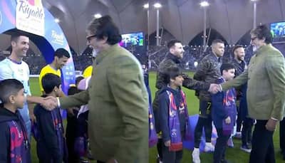 Cristiano Ronaldo scores twice to edge showdown with Lionel Messi as PICS with Amitabh Bachchan before game go viral, WATCH