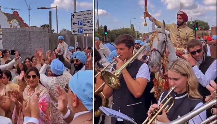 'Angrezon se dhol bajwa rahe Punjabi-Classic Revenge': Netizens go crazy over viral video of Punjabi wedding in Britain