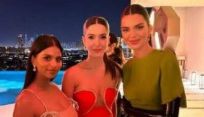 Suhana Khan, Shanaya Kapoor look all glam and glitter as they pose with Kendall Jenner at her Dubai bash- See Viral Pics 