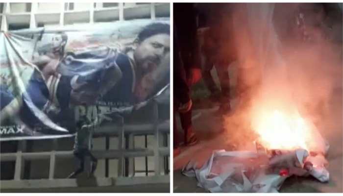 &#039;Pathaan&#039; Posters Torn, Burnt Outside Cinema Halls in Bihar&#039;s Bhagalpur