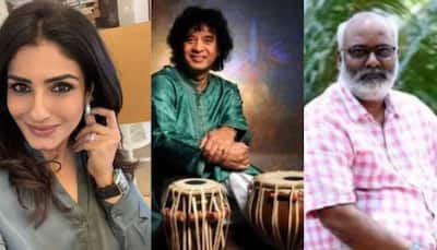 Padma Vibhushan For Zakir Hussain; Padma Shri For Raveena Tandon, MM Keeravani