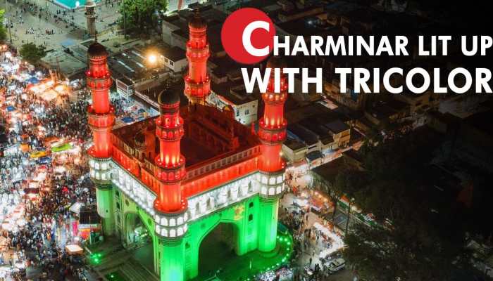 RDAY2023: Charminar in Hyderabad lit up with Tricolor as India celebrates 74th Republic Day
