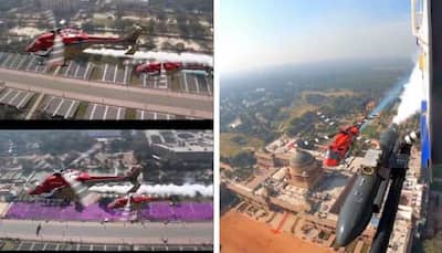 Republic Day 2023: IAF Shares STUNNING Cockpit View of Sarang Helicopter Team over Kartavya Path - Watch
