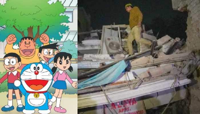 Lucknow Building Collapse: 6-Year-Old boy Saves his Life Using tip From  Doraemon-Nobita Cartoon | India News | Zee News