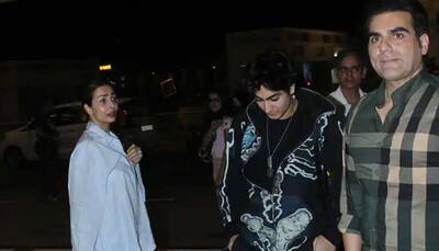 Malaika Arora and ex-Hubby Arbaaz Khan Spotted Together as They See-Off Son Arhaan at the Airport - Watch