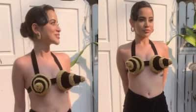 Guts: Urfi Javed Takes the Internet by Storm in Bizzare Ice-Cream Cone Bralette- Watch