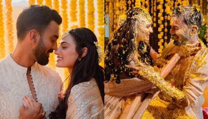 Athiya Shetty drops Adorable Clicks from Haldi Ceremony with KL Rahul ft Ahan Shetty: Pics