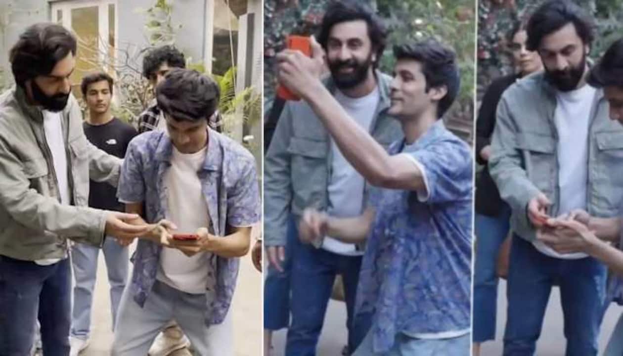 Ranbir Kapoor's fan breaches security and grabs him mid-event: See video