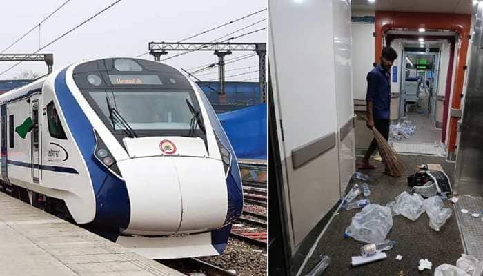 Vande Bharat Express Train Flooded with Garbage in Viral Picture; Internet Reacts