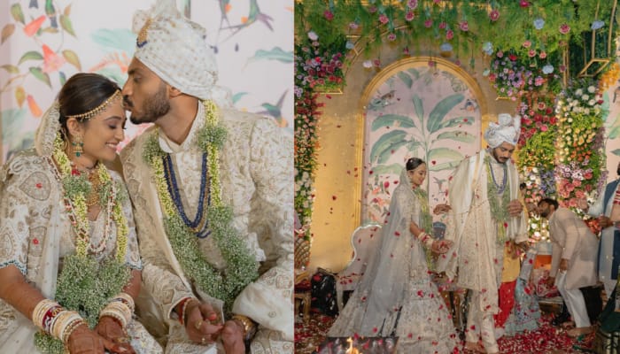 Axar Patel Shares First Set of Pics from Wedding with Gorgeous Meha Patel