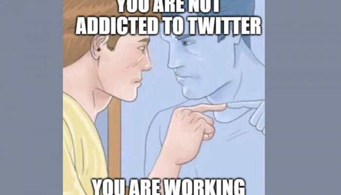 Elon Musk Shares Hilarious Meme on his Excessive Use of Twitter; Netizen Says 'The Lies We Tell Ourselves'