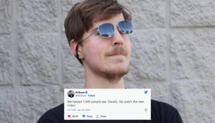 Popular Youtuber Mr Beast Helps 1000 Blind People to See First Time in Life; Patients&#039; Expressions Melt Netizens&#039; Heart | Watch