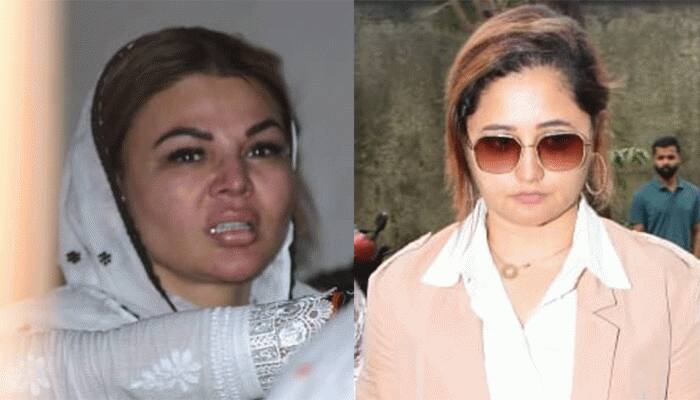 Rakhi Sawant Breaks Down In Tears at her Mother&#039;s Funeral, Adil Khan, Rashami Desai, Farah Khan Console her