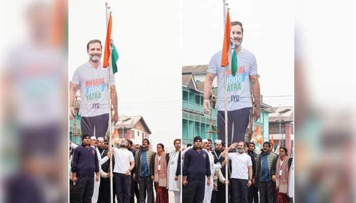 Bharat Jodo Yatra Concludes, Rahul Gandhi Hoists Tricolour at Srinagar&#039;s Lal Chowk