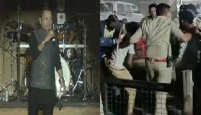 Two Boys Detained for Throwing Bottles at Kailash Kher on Stage