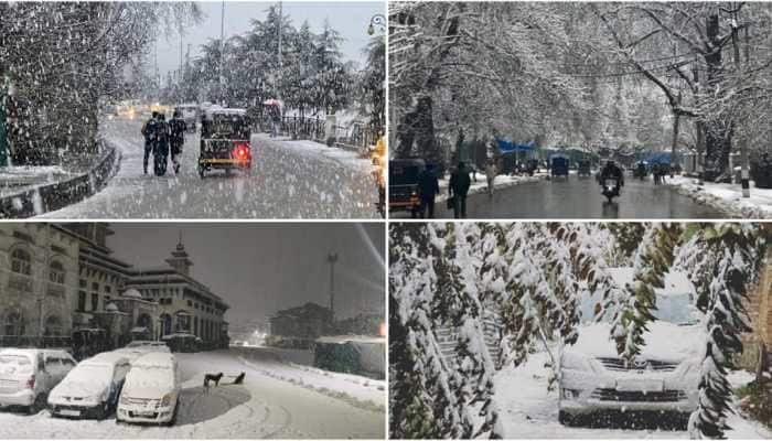 LIVE: Snowfall Disrupts Normal Life in Several Areas Across Himachal Pradesh