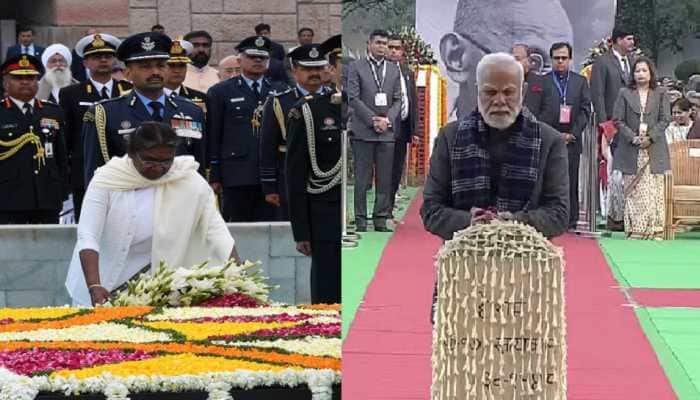 Mahatma Gandhi Death Anniversary: Prez Murmu, PM Modi Attend Prayer Meet