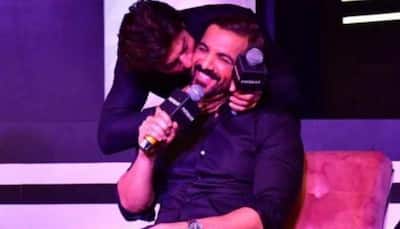Shah Rukh Khan Kisses John Abraham During ‘Pathaan’ Press Conference, Says, ‘This is the first with John...’- Watch 