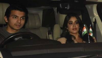 Janhvi Kapoor Blushes as she walks into Karan Johar's Party with Boyfriend Shikhar Pahariya - Watch