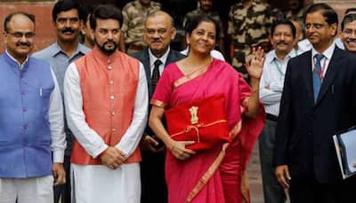 Union Budget 2023: FM Nirmala Sitharaman Wears Traditional Temple Border Red Saree on Budget Day