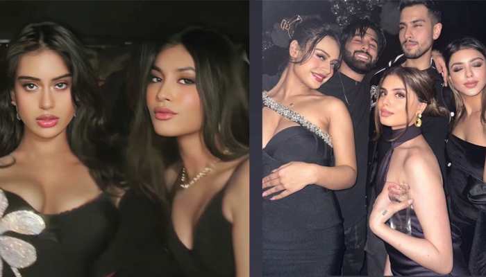 Nysa Devgan Glams up for Party in Plunging Neckline Dress, her Unseen pic Goes Viral Nysa Devgan Glams up for Party in Plunging Neckline Dress, her Unseen pic Goes Viral