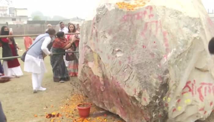 Ram Temple Construction: Two Rare Shaligram Rocks From Nepal Reach Ayodhya