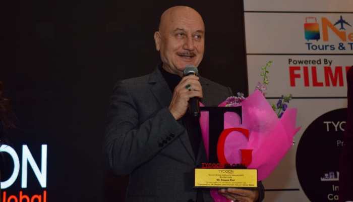 Anupam Kher Receives Grand Tycoon Global Achievers Award for ‘The Kashmir Files’ Anupam Kher Receives Grand Tycoon Global Achievers Award for ‘The Kashmir Files’