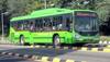 Delhi: DTC Bus Driver Rams Into Subway Crossing to Avoid Deadly Collision With Car