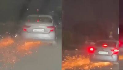 Drunk Car Driver Drags Bike for 4 km After Hitting Motorbikers in Gurugram - Watch Viral Video