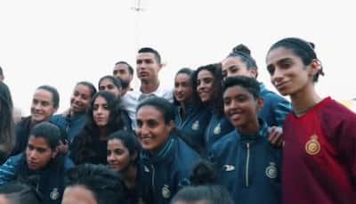 Amid Criticism From Al Nassr Fans, Cristiano Ronaldo Meets Club's Women's Team and Gives Motivating Speech - Watch Video Here