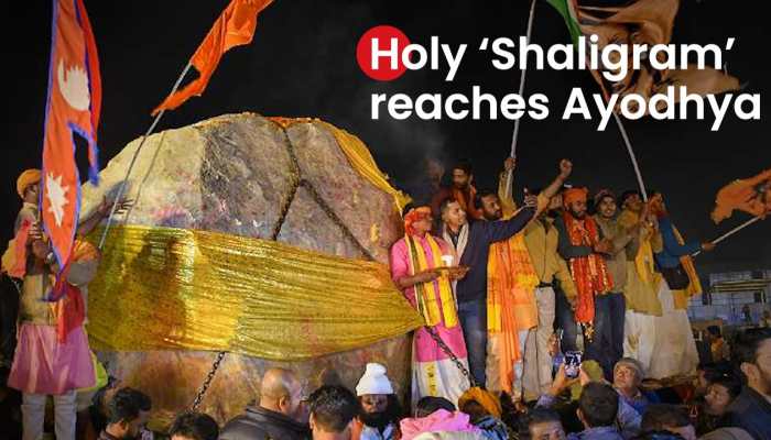After 1,000-km, week-long journey, Shaligram stones reach Ayodhya, hundreds gather to offer prayers