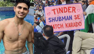'Shubman se Tinder Match Kara do': Female fan's Proposal on Placard for Shubman Gill Goes Viral - See Pic Inside