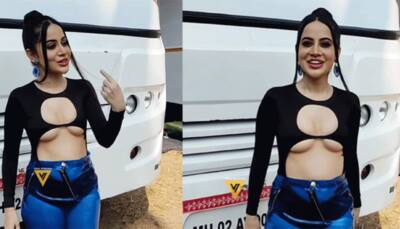 Urfi Javed Goes Bold Again, Dons Black Monokini With See-Through Skirt, Video Inside