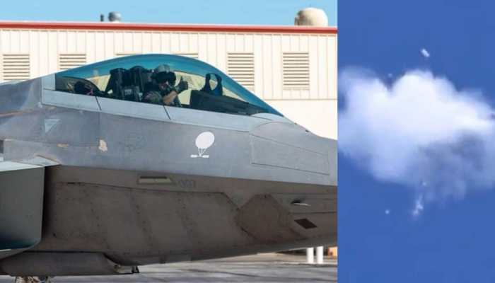 WATCH: Dramatic Video Show Chinese Spy Balloon Shot Down by US Air Force F-22 Raptor Fighter Jet
