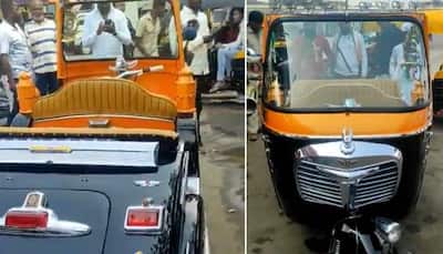 'Vijay Mallya Style...': Harsh Goenka Shares Video of Autorickshaw Designed Like Luxury Vintage Car