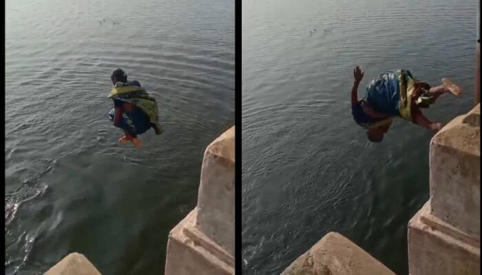 Saree-clad Women Effortlessly Dive Into Tamil Nadu&#039;s Thamirabarani River - Watch Viral Video