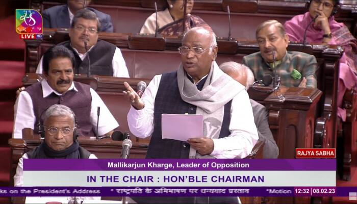 Mallikarjun Kharge Calls PM Modi &#039;Mauni Baba&#039; Over Silence on Adani Row Ahead of his Lok Sabha Address