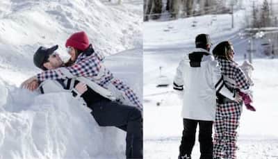 Priyanka Chopra-Nick Jonas Enjoy Snowfall in Aspen with Daughter Malti Marie- See Pics 
