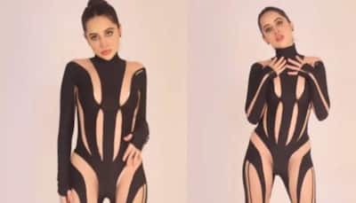 Urfi Javed Gets Trolled Again for Wearing Black Striped Bodysuit, Netizens say, ‘Zebra Samajh kar aapko...’- Watch 