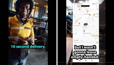 YouTuber in Bengaluru Received Swiggy Order From McDonald's in 10 Seconds; But There's a Twist | Watch