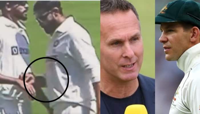 Watch: Jadeja Takes Something off Siraj&#039;s Hands and Rubs it on Finger; Michael Vaughan, Tim Paine add to Mystery