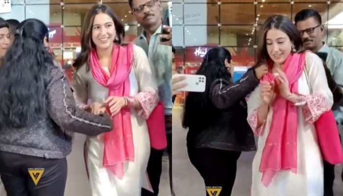 Sara Ali Khan Gets Awkward as Fan Touches her Inappropriately at Mumbai Airport- Watch 